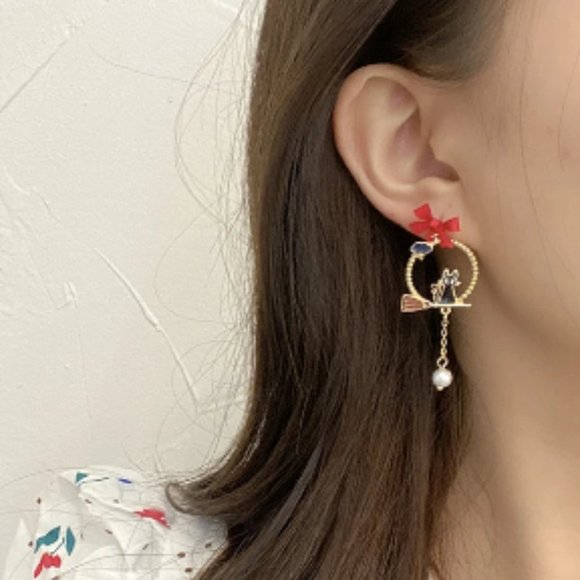 ๐50% OFF/3+...Asymmetrical Kiki and Jiji Earrings - Picture 3 of 6